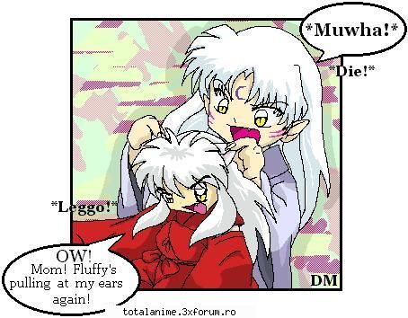 poze funny - fluffy si inuyasha - Inuyasha